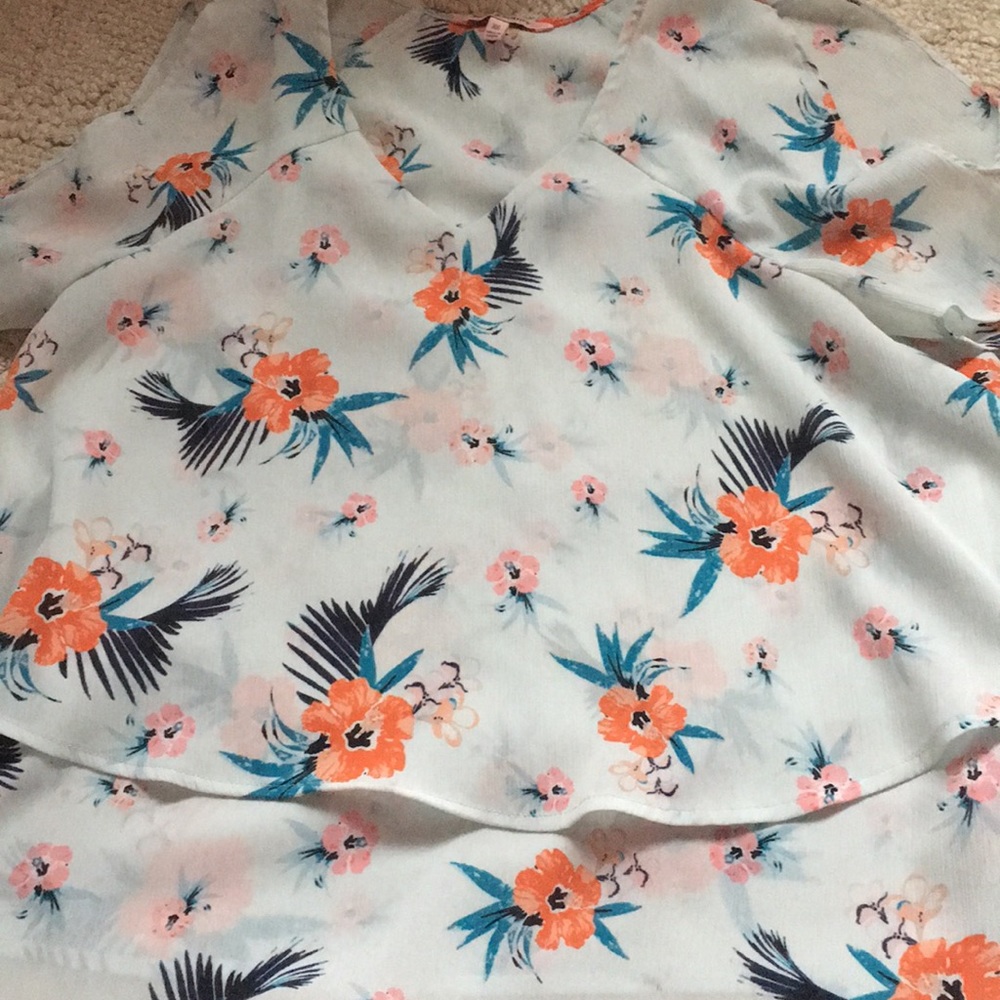 Flower print shirt